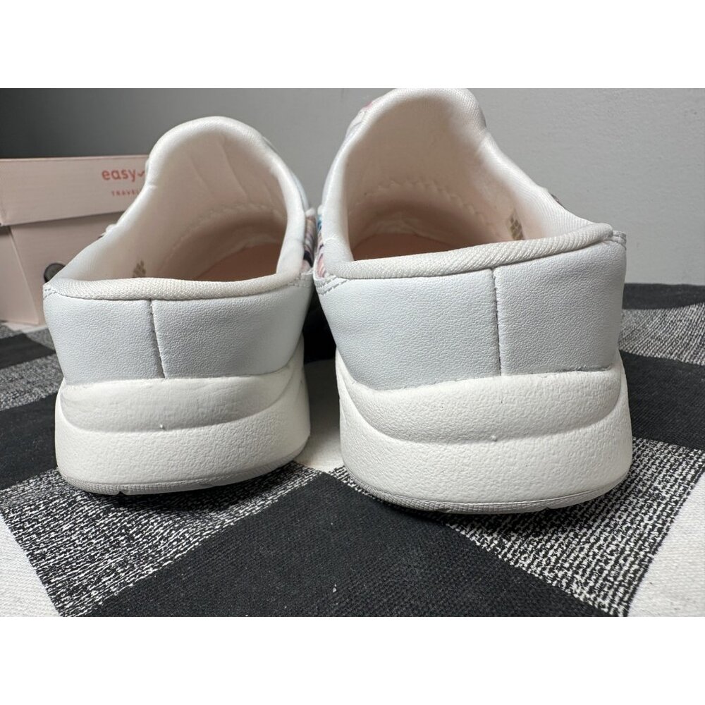 Womens Easy Spirit Traveltime Slip On Mule Clog Sneaker Shoes Size 8.5 W White - Picture 9 of 16